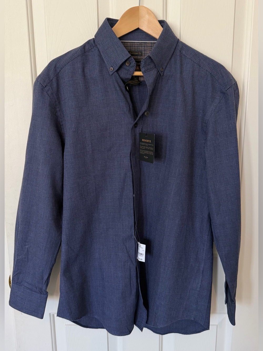 Jos. A. Bank Men's Navy Button-Down Dress Shirt